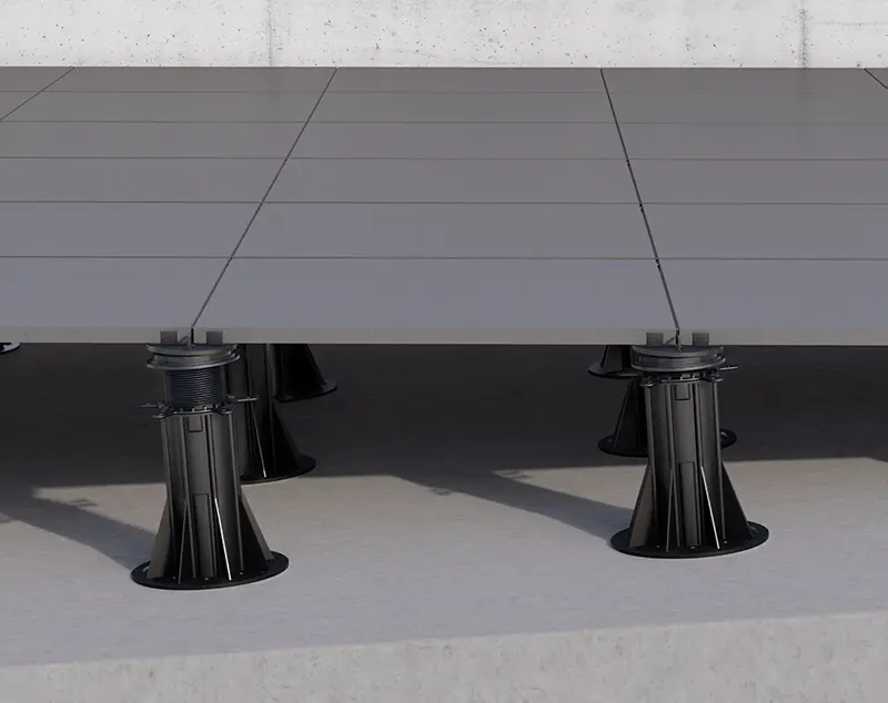 Eğimli Zemin Çözümleri - Pedestal Ayak Yükseltilmiş Döşeme Sistemleri