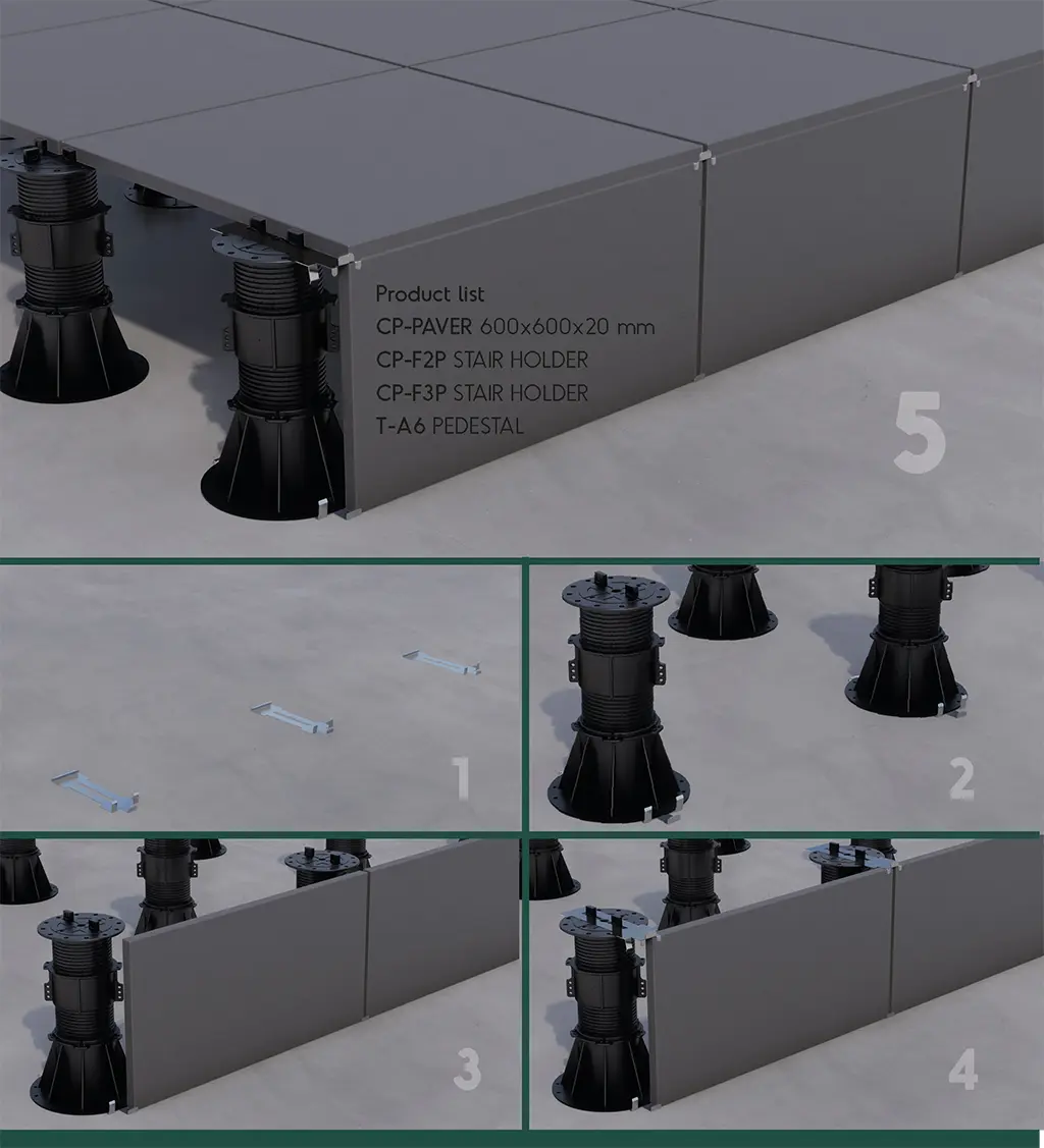 Ofis Binaları - Pedestal Ayak Yükseltilmiş Döşeme Sistemleri